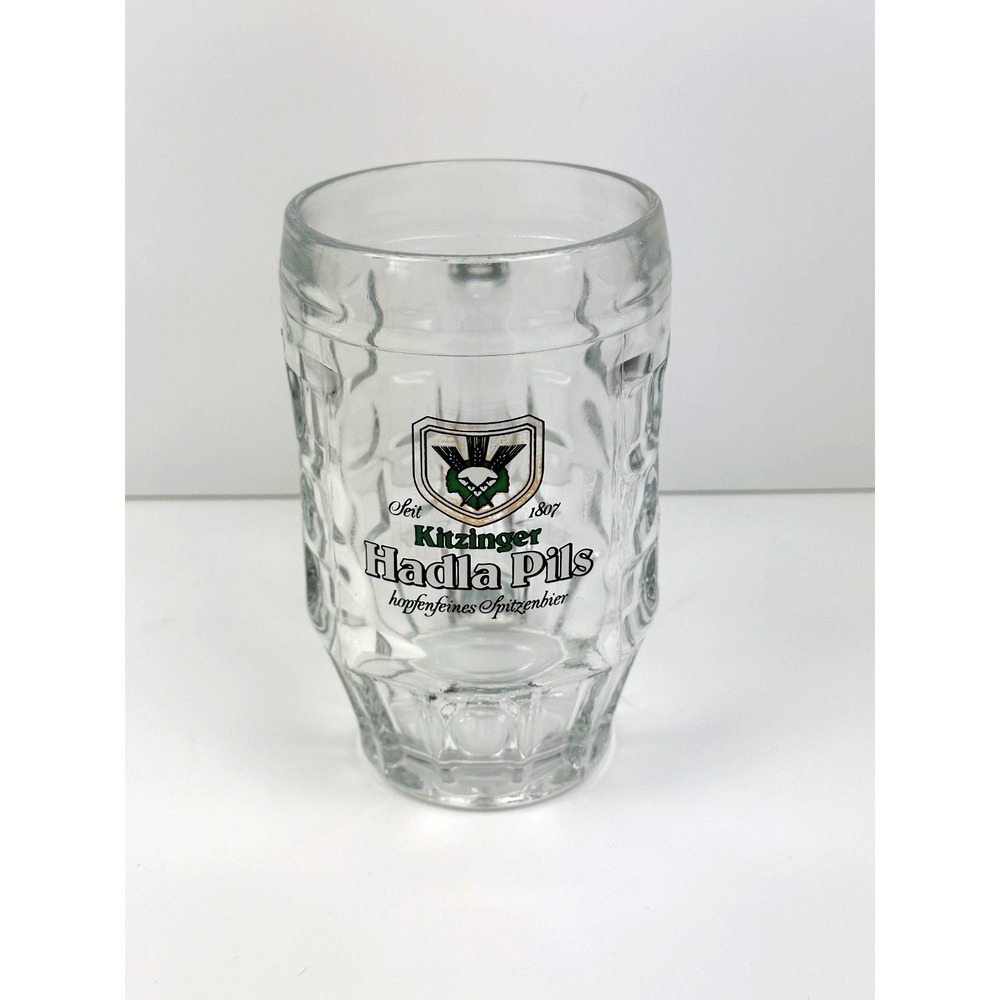 Kitzinger Halda Pils Hopfenfeines Spitzenbier 8" Heavy Glass Mug from Germany